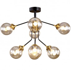 Φωτιστικό Οροφής 8xE14 230V Μαύρο-Μπρονζέ 955BUBBLES8